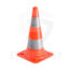 verkeerskegel 50cm reflecterend klasse 1 oranje wit