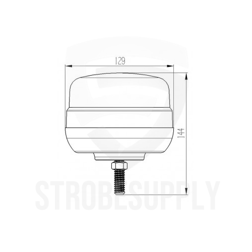 TruckStar B66 LED flitslamp R65 1-puntsmontage