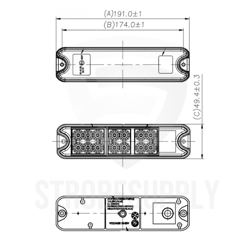 LED achterlicht module compact