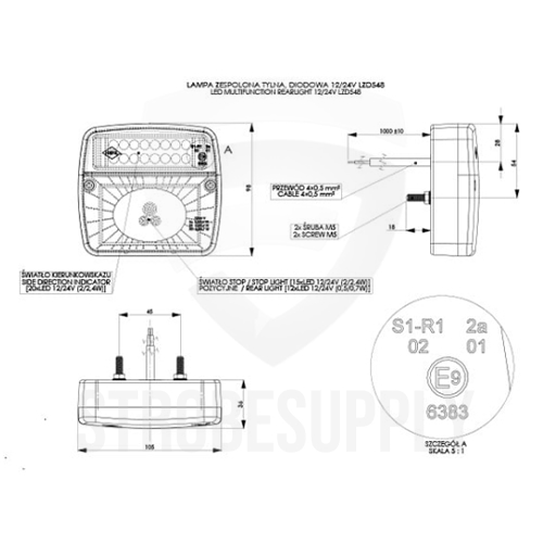 Horpol LZD-548 LED achterlicht